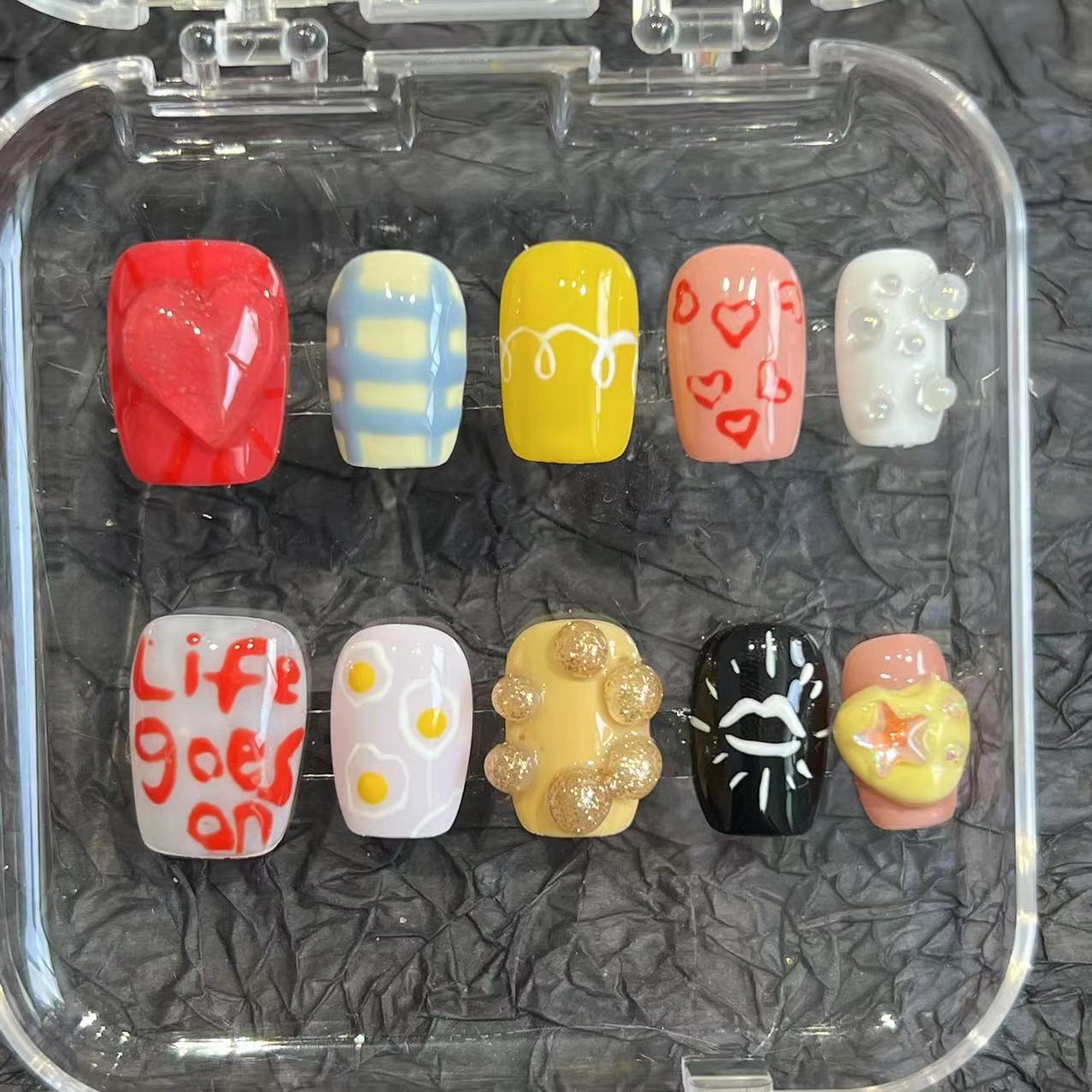 Hot Girl Plastic Trick Cai Handmade Wear Nail Tip Nail Stickers High-Grade Summer New Overseas Cross-Border