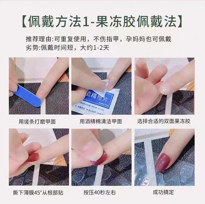 Hot Selling European and American Blooming Hand-Painted Three-Dimensional Carved White High-Grade Mid-Length Manicure Wear Nail Handmade Summer