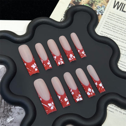 Original Cross-Border New Arrival European and American Water Pipe Nail Pure Hand Wear Nail Removable Nail Scrub Pure Hand Drawing TK Popular