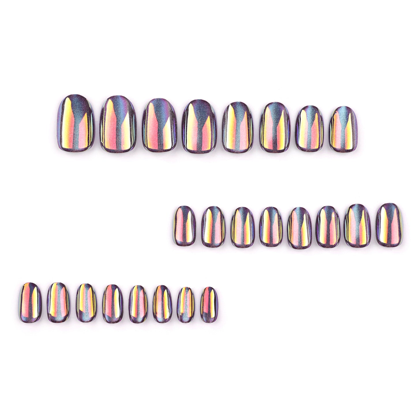 Yiwu Manicure Cat Eye Nail Tip Finished Product Wholesale Wear Nail High Sense Fake Nails Short Short round Coating Nail Sticker