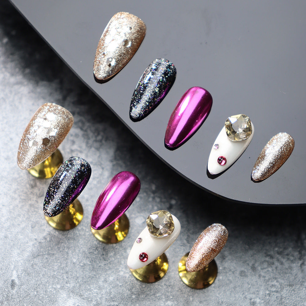 New Style Wear Armor Nail Stickers European and American Style Sweet Bitter and Spicy y2k Sequins Large Diamond Wholesale One Piece Dropshipping