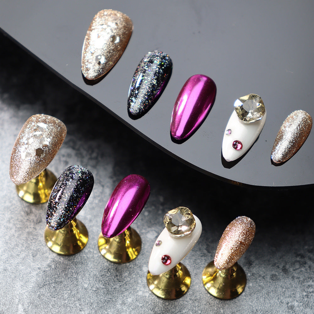 New Style Wear Armor Nail Stickers European and American Style Sweet Bitter and Spicy y2k Sequins Large Diamond Wholesale One Piece Dropshipping