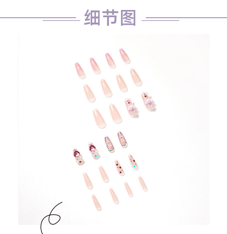 Wearable Nail Stickers Fake Nails Y2K Hot Girl Nail Flame Nail Patch nails Wear Armor Wholesale