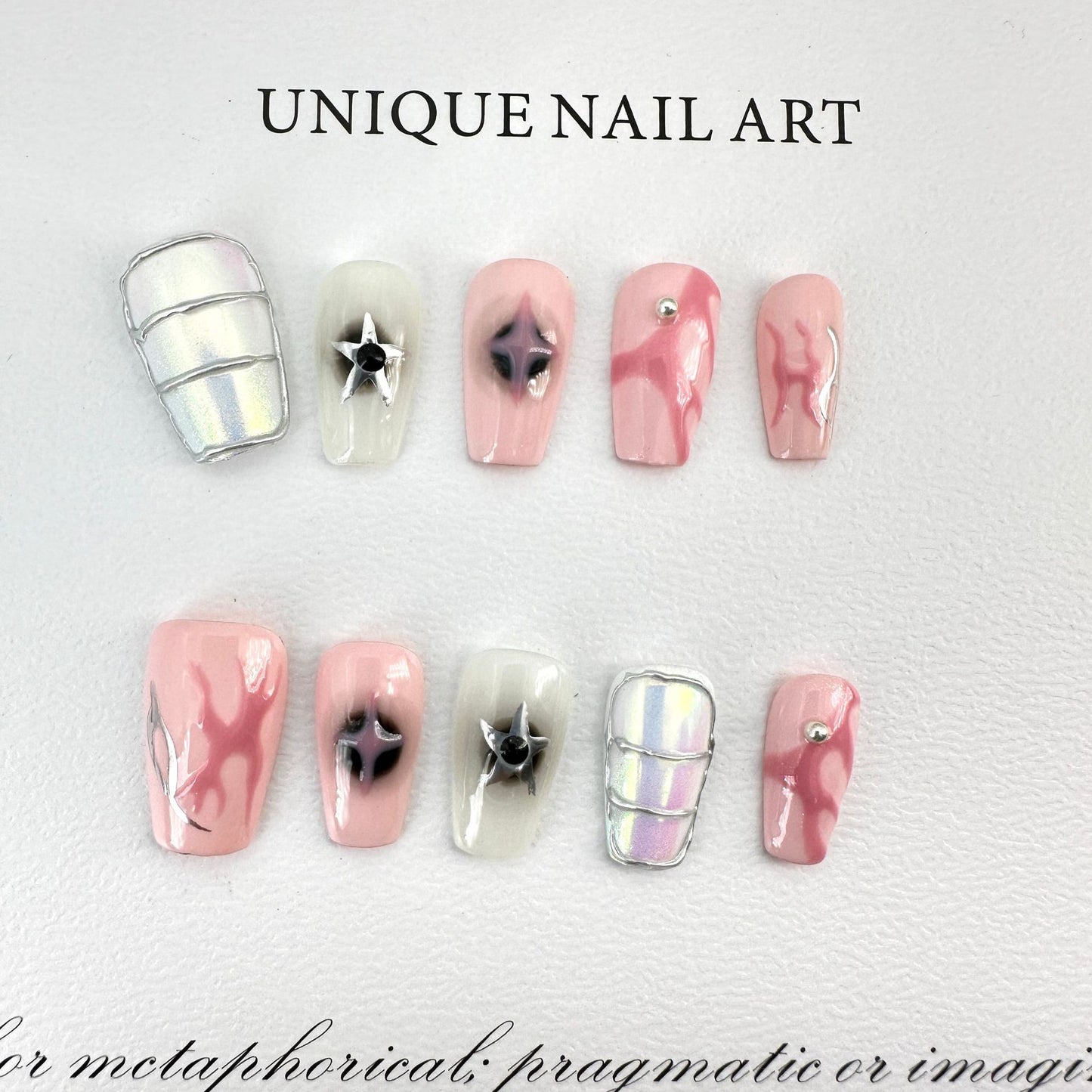 Y2K Hot Girl Style Handmade Wear Nail Tip Short High-Grade Summer Wear Regret Nail Stickers Cross-Border Wholesale