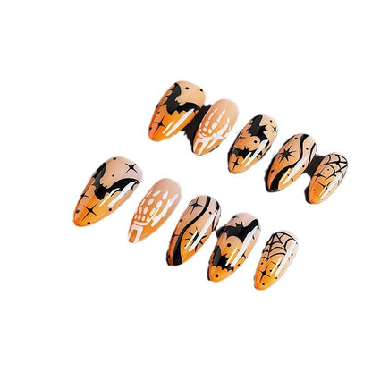 Hot Selling European and American Halloween New Almond Nail Handmade Wear Nail