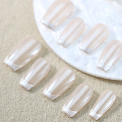 White French Wear Armor Classic All-Match Natural Nude Ultra-Thin Seamless Nail Stickers INS Wind Manicure