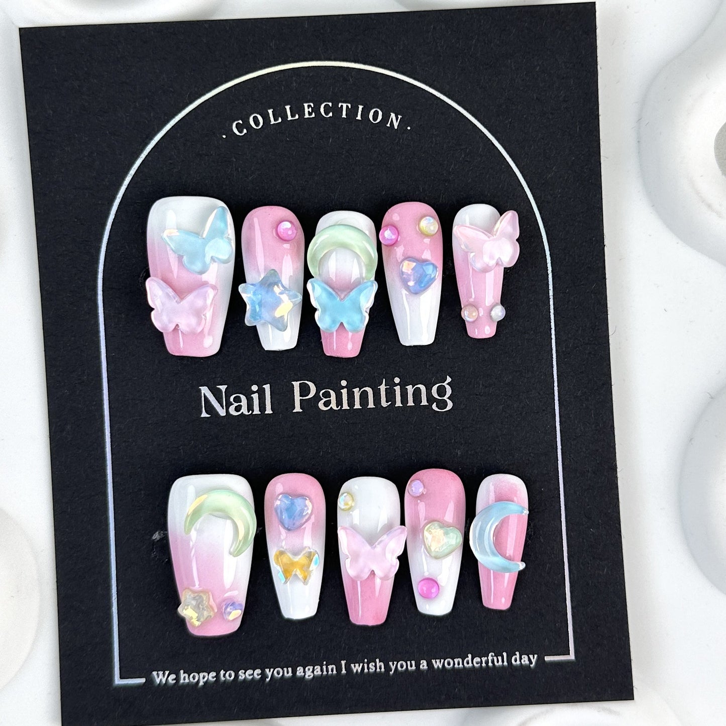 Pretty Girl Warrior New Handmade Wear Nail Tip Nail Stickers High Sense Summer New Overseas Cross-Border