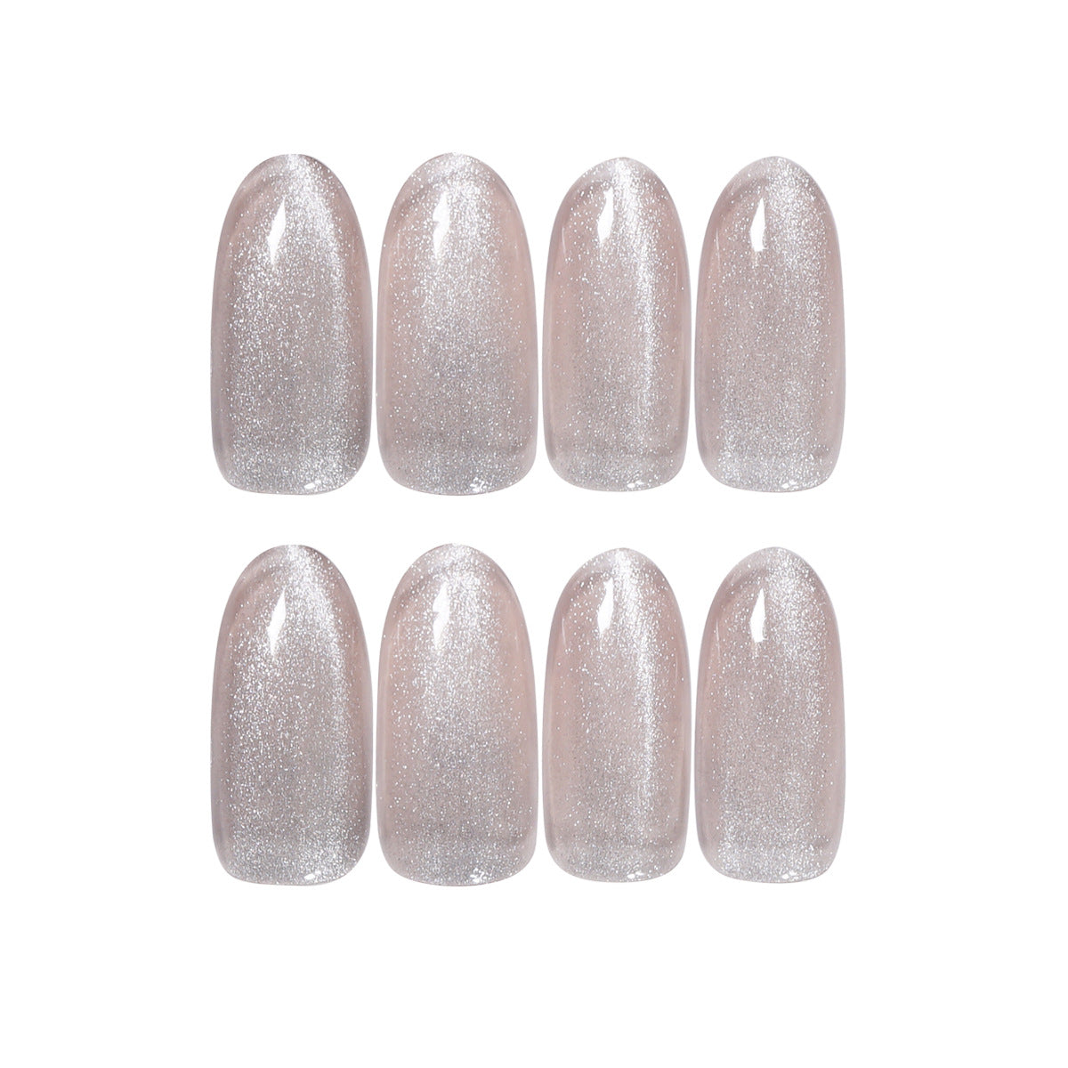 Crystal Cat's Eye Long Wear Finished Nail Beauty Fake Nails Nail Stickers Nail Patch Waterproof Removable Nail Tip