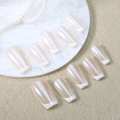 White French Wear Armor Classic All-Match Natural Nude Ultra-Thin Seamless Nail Stickers INS Wind Manicure