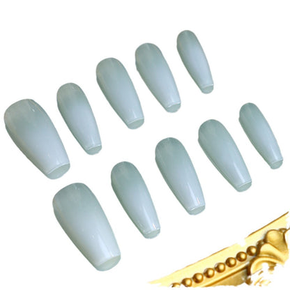 In Stock Mint Green Gradient Handmade Wear Nail Spray Gun Gradient Wild Nail Stickers One Piece Dropshipping