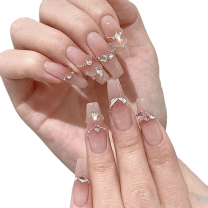 Only Care about Nail Factory Wearing Nail Slightly Tipsy and Sweet Bubbles Removable Manicure Fake Nails in Stock Wholesale