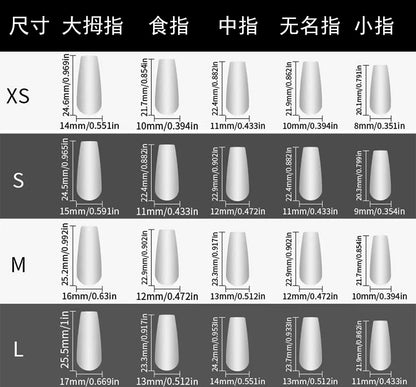 Xinghe Cat Eye Light Luxury Metal Hand-Worn Armor European and American-Style Mid-Length Nail Stickers Wearable Fake Nails Fashion