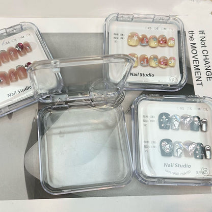 Manicure Transparent Box.Wear a Packing Box,Transparent Plastic Box.Manicure Box.Nail Box Storage in Stock