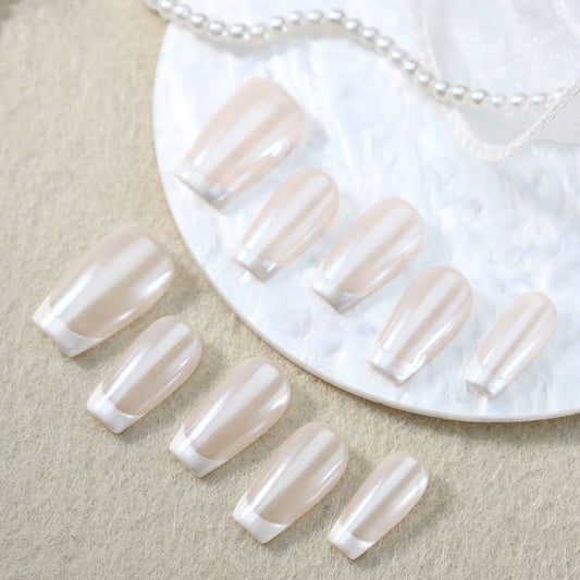 White French Wear Armor Classic All-Match Natural Nude Ultra-Thin Seamless Nail Stickers INS Wind Manicure