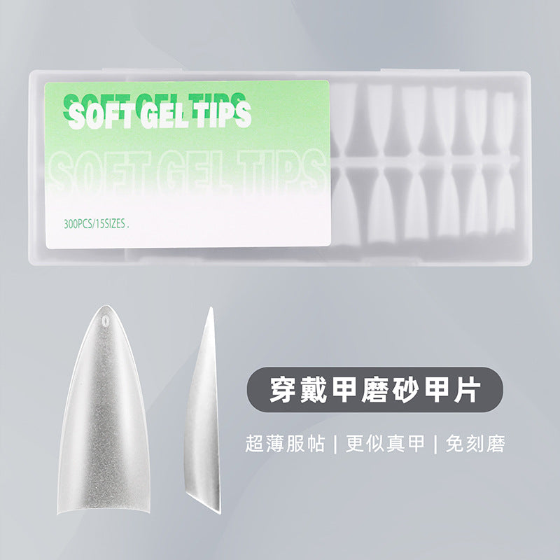 Handmade Nail Wear Nail Special Nail Tip Nail Stickers Nail Sticker Seamless Ultra-Thin Frosted Nail Shop Short Wholesale