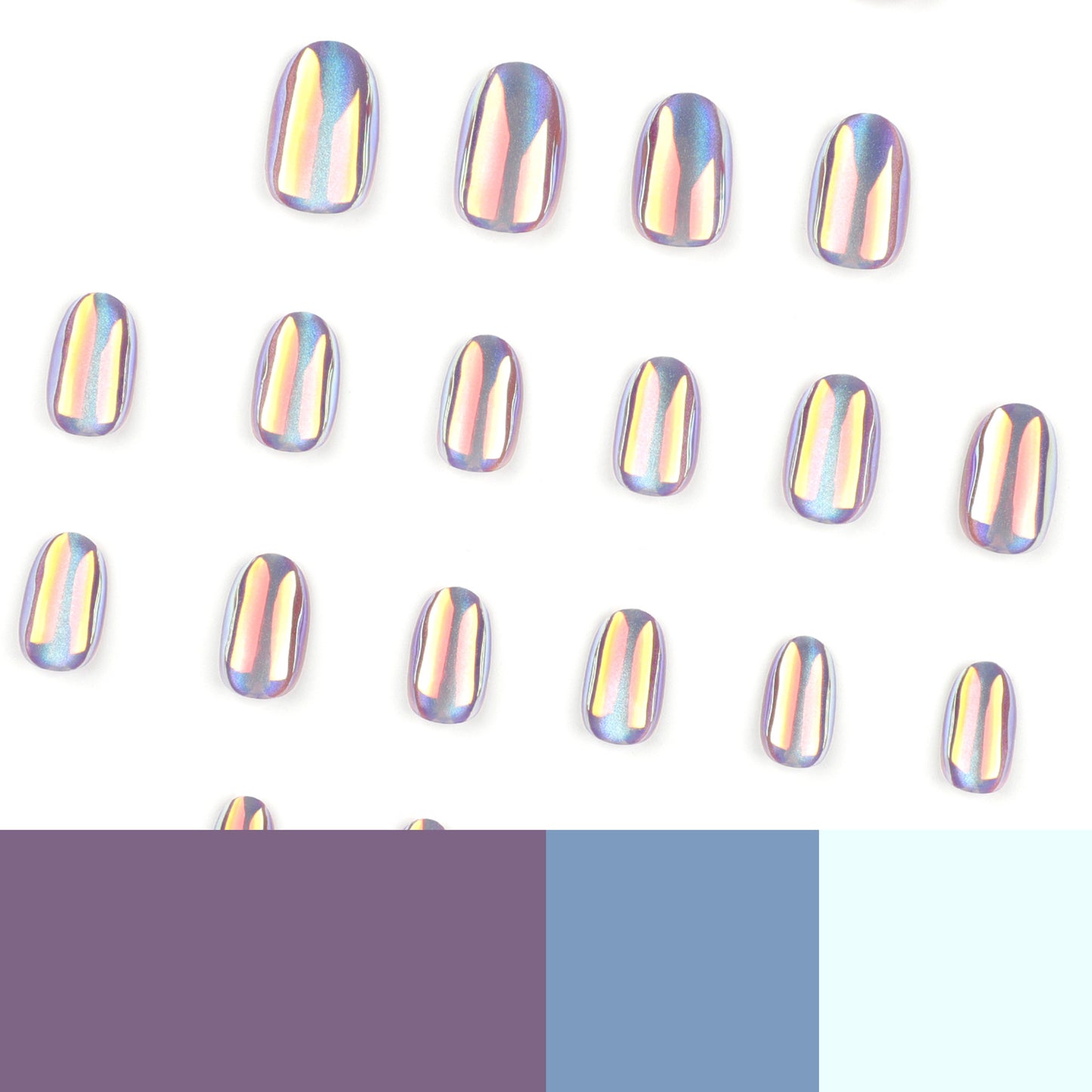 Hot Wear Nail Manicure Coating Cat Eye Colorful Short Nail Tip Wholesale press on nails