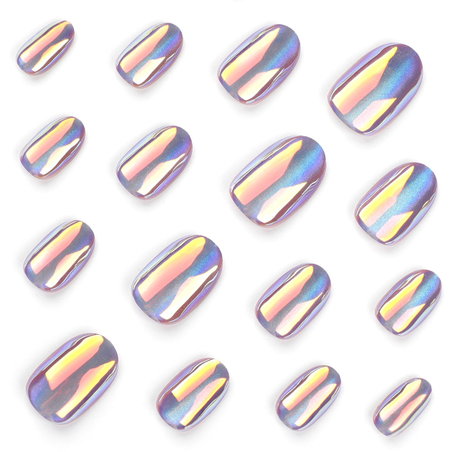 Hot Wear Nail Manicure Coating Cat Eye Colorful Short Nail Tip Wholesale press on nails