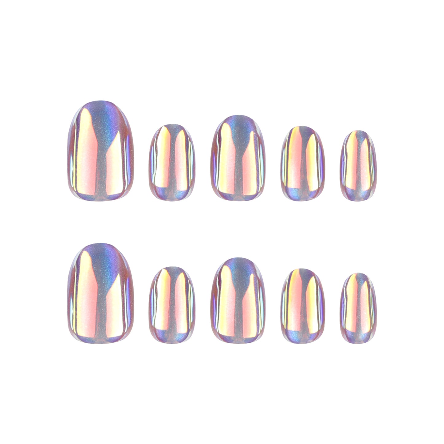 Hot Wear Nail Manicure Coating Cat Eye Colorful Short Nail Tip Wholesale press on nails