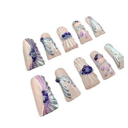 Shell Shining Elegant Sea Dance New Product Nail Shaped Piece