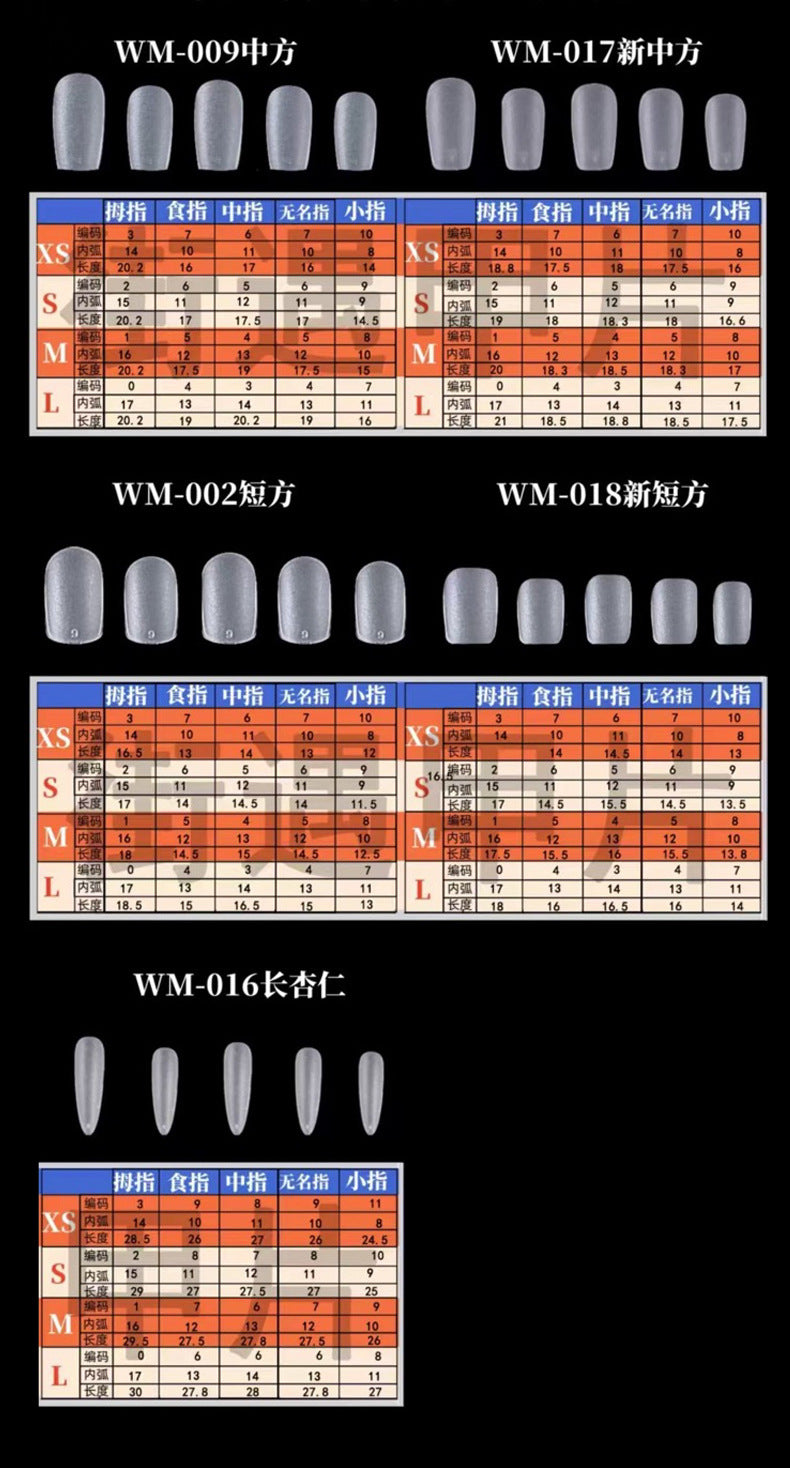 Halloween Hand-Painted Wear Nail Handmade Almond