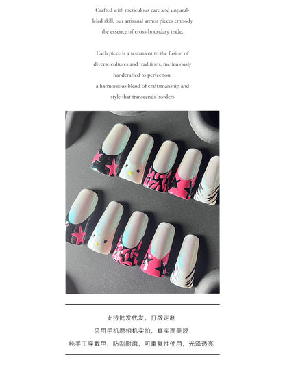 New Limited Edition Duckbill Handmade Nail Tip Hand-Painted Art Finished Nail Beauty Nail Shaped Piece