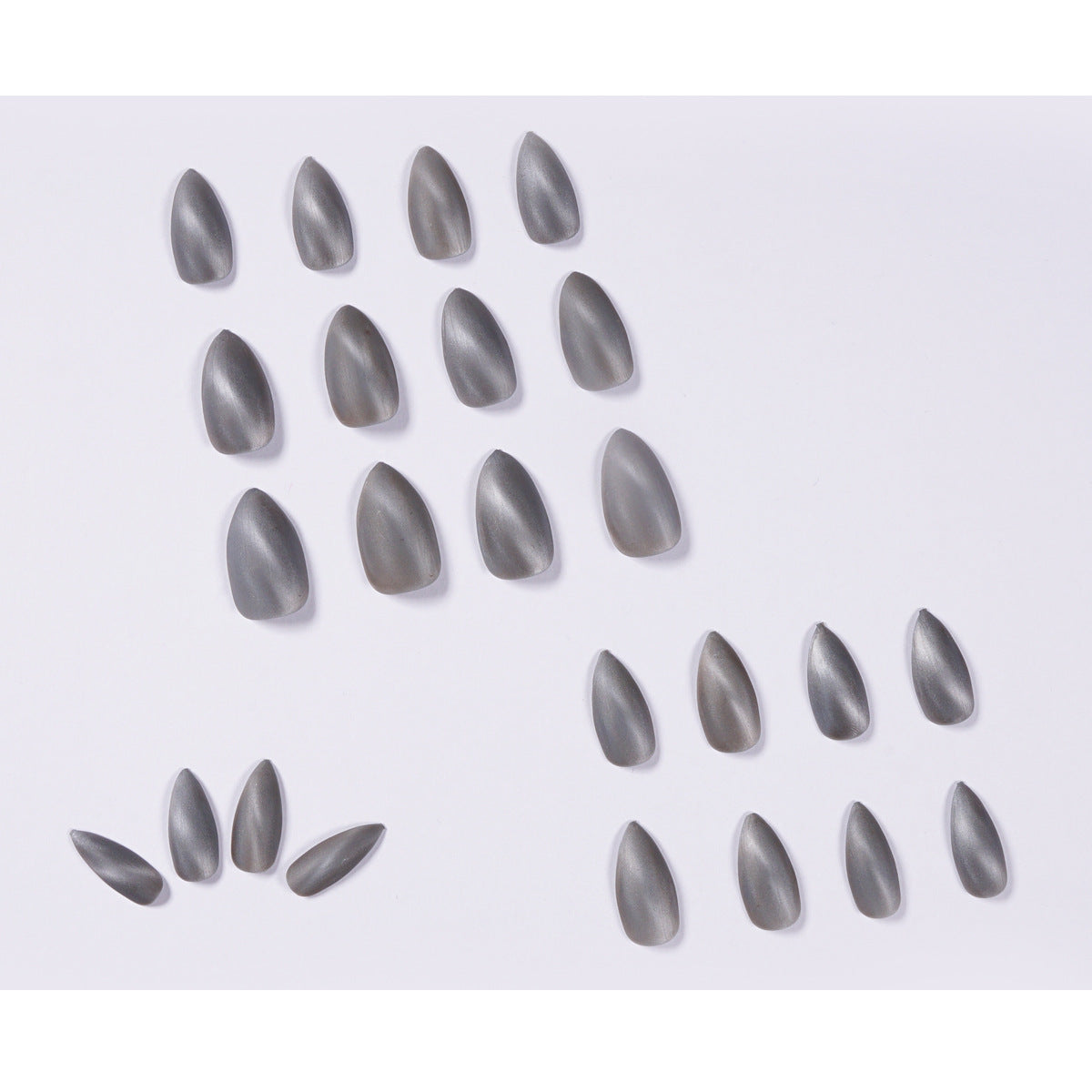 Frosted Gray Cat's Eye Nail Stickers Fake Nails Wear Nail Beauty Nail Patch Waterproof Removable Nail Tip