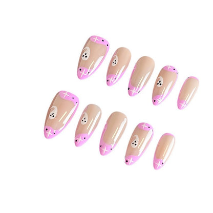 Hot Selling European and American Halloween New Almond Nail Handmade Wear Nail